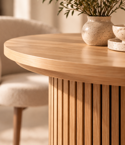 Table à Manger Ovale Extensible Livia – 114 à 300 cm – Bois Clair