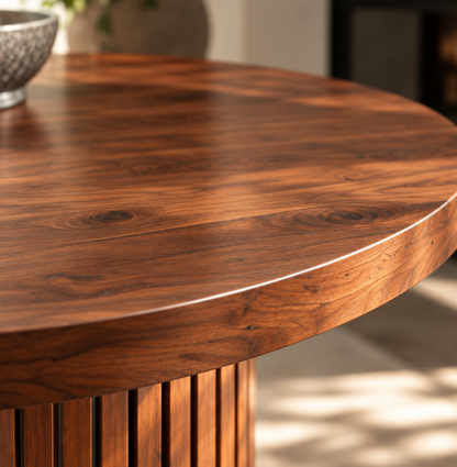 Table à Manger Ovale Extensible Victoria – 114 à 300 cm – Noyer